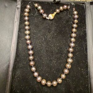 VTG Dyed Freshwater Pearls 14k Clasp Nice Set
